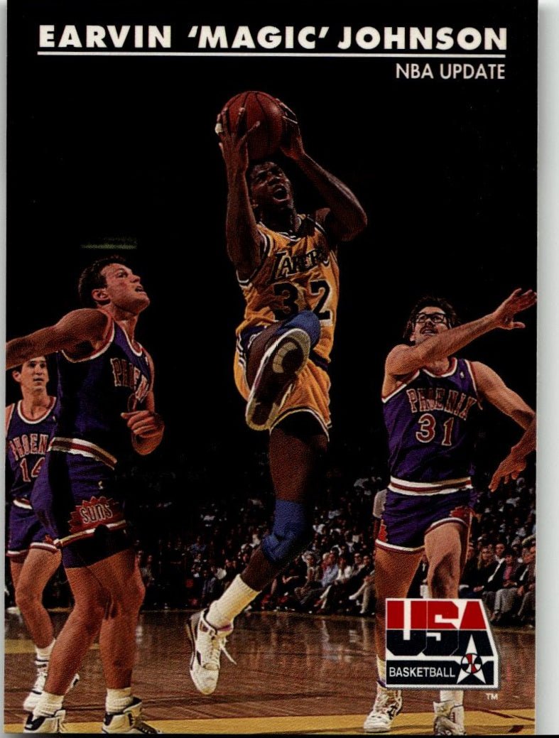 1992 SkyBox USA 28 Earvin "Magic" Johnson - ChronicCards
