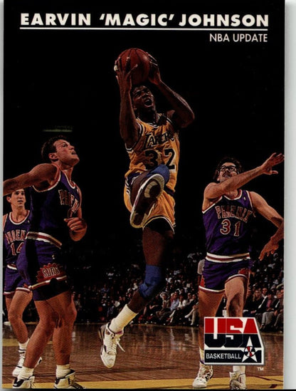 1992 SkyBox USA 28 Earvin "Magic" Johnson - ChronicCards