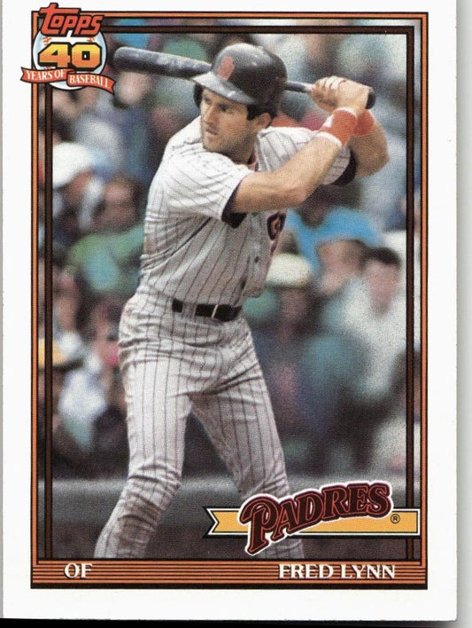 1991 Topps 586 Fred Lynn - ChronicCards