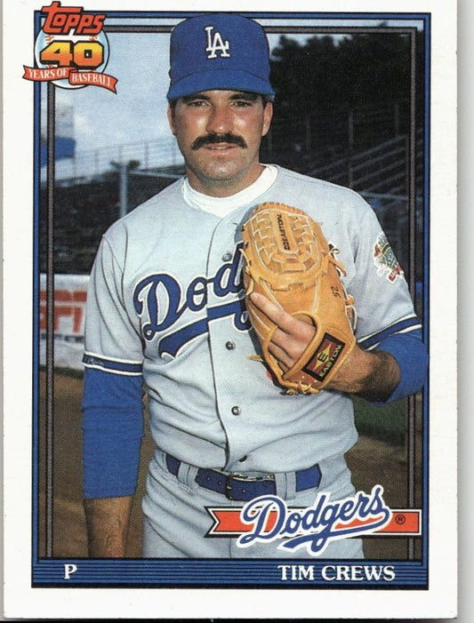 1991 Topps 737 Tim Crews - ChronicCards