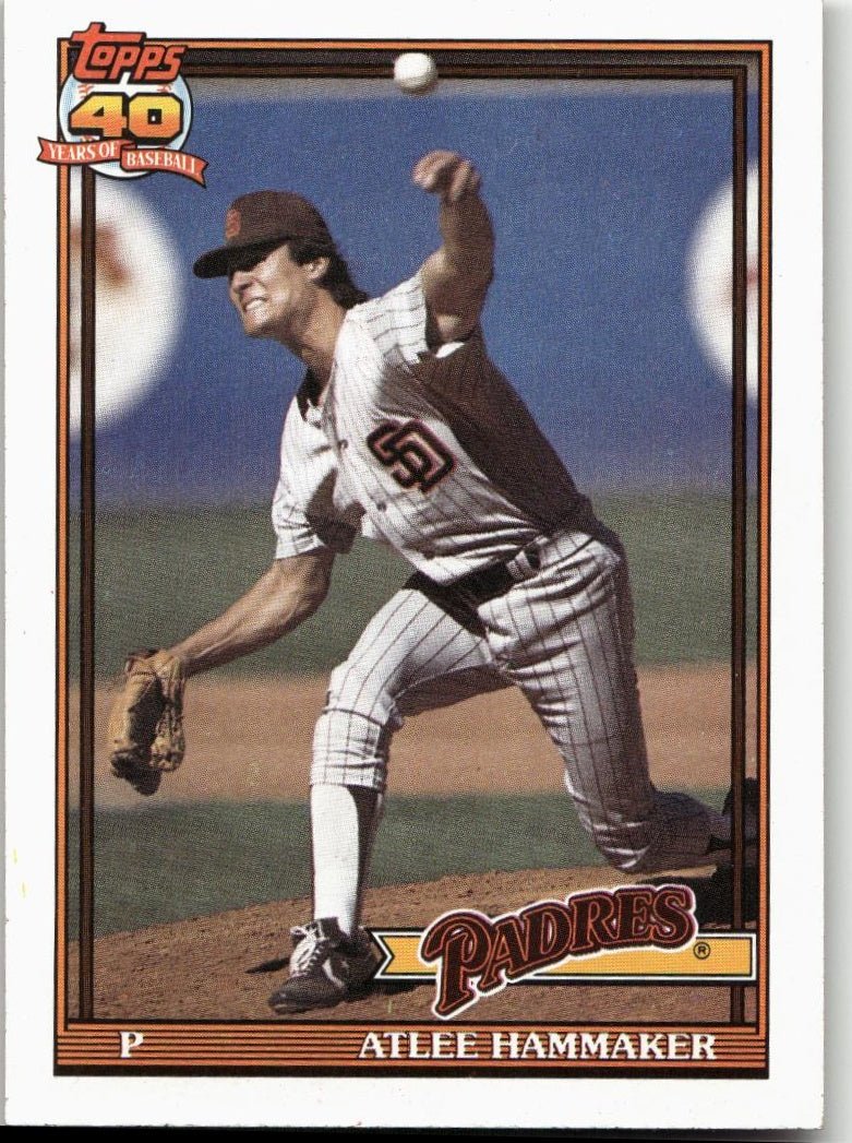 1991 Topps 34 Atlee Hammaker - ChronicCards