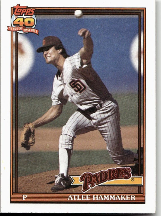 1991 Topps 34 Atlee Hammaker - ChronicCards