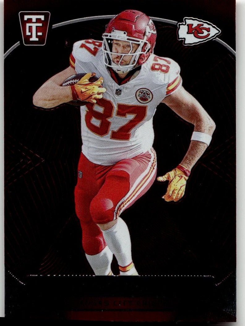 2024 Panini Totally Certified 45 Travis Kelce Mirror Maroon - ChronicCards