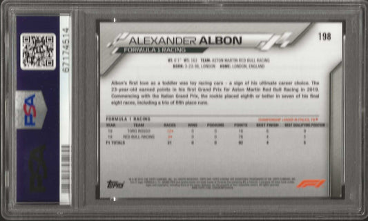 2020 Topps Chrome Formula 1 198 Alexander Albon PSA 9 - ChronicCards