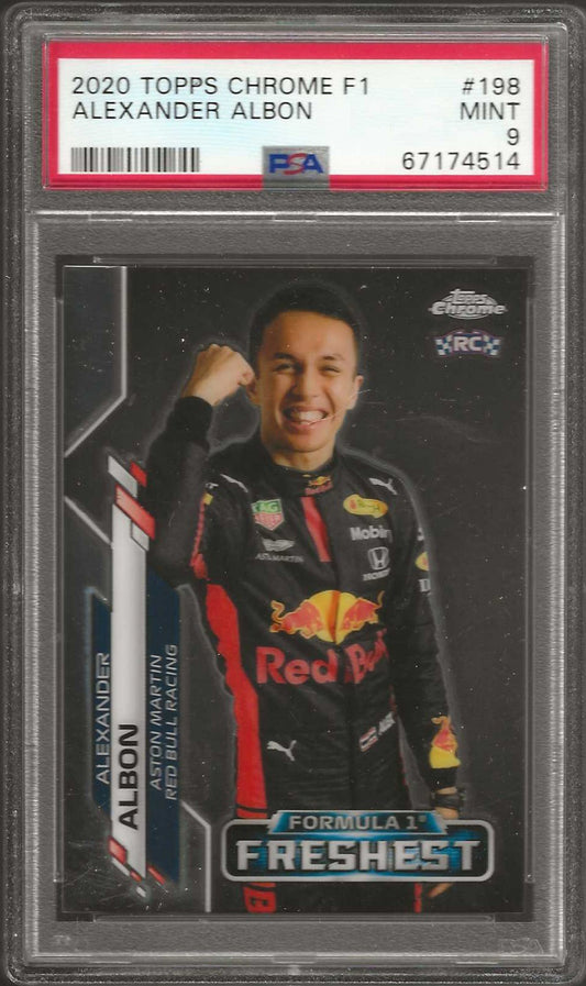 2020 Topps Chrome Formula 1 198 Alexander Albon PSA 9 - ChronicCards