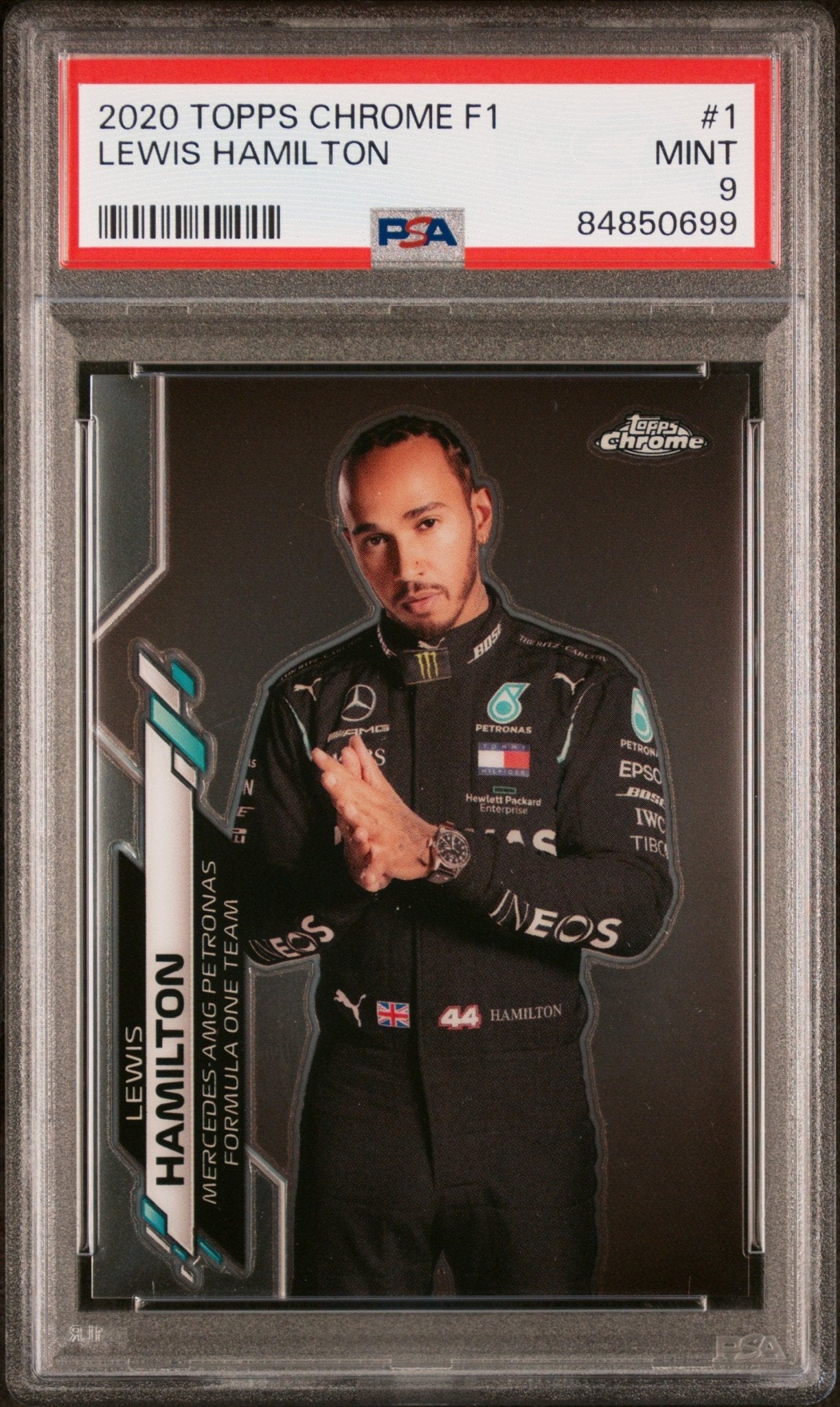 2020 Topps Chrome Formula 1 1 Lewis Hamilton PSA 9 - ChronicCards