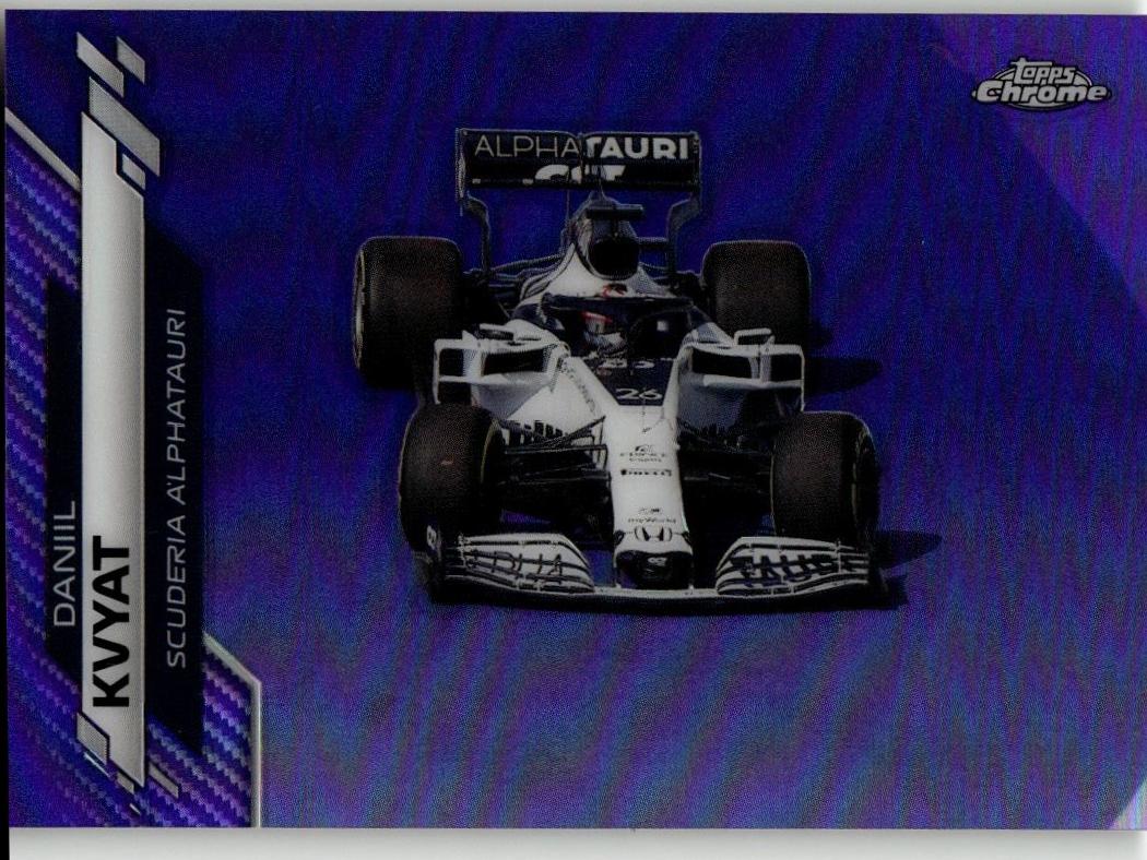 2020 Topps Chrome Formula 1 32 Daniil Kvyat Purple Refractor /399 - ChronicCards
