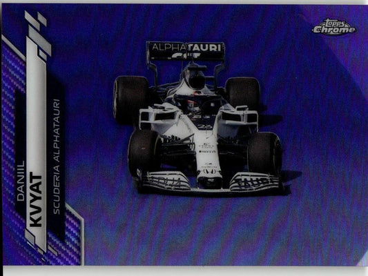 2020 Topps Chrome Formula 1 32 Daniil Kvyat Purple Refractor /399 - ChronicCards