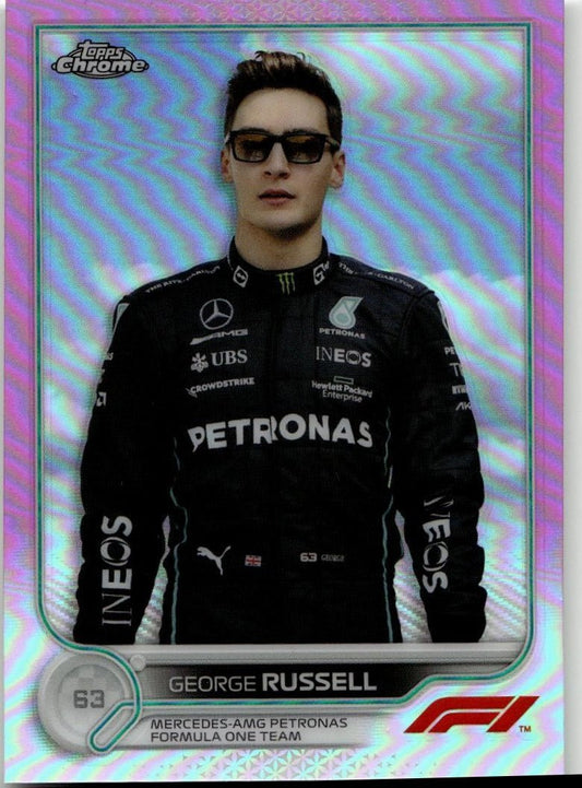 2022 Topps Formula 1 20 George Russell Pink /75 - ChronicCards