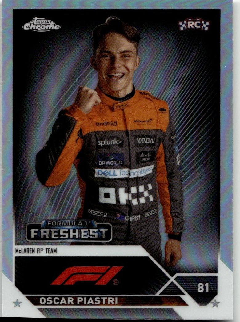2023 Topps Chrome Formula 1 195 Oscar Piastri Refractor - ChronicCards