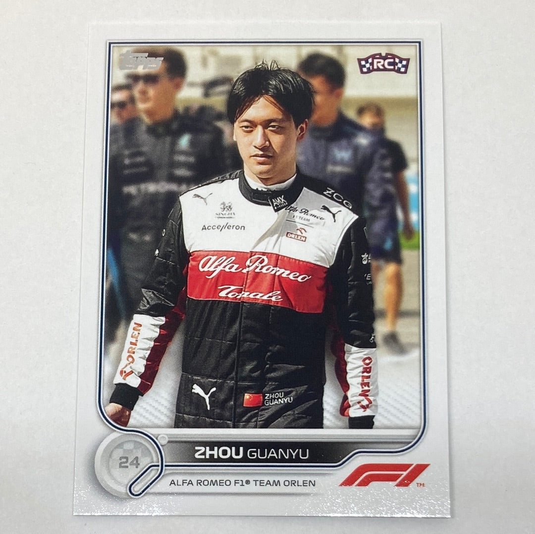 2022 Topps Zhou Guanyu #68 F1 Rookie Card