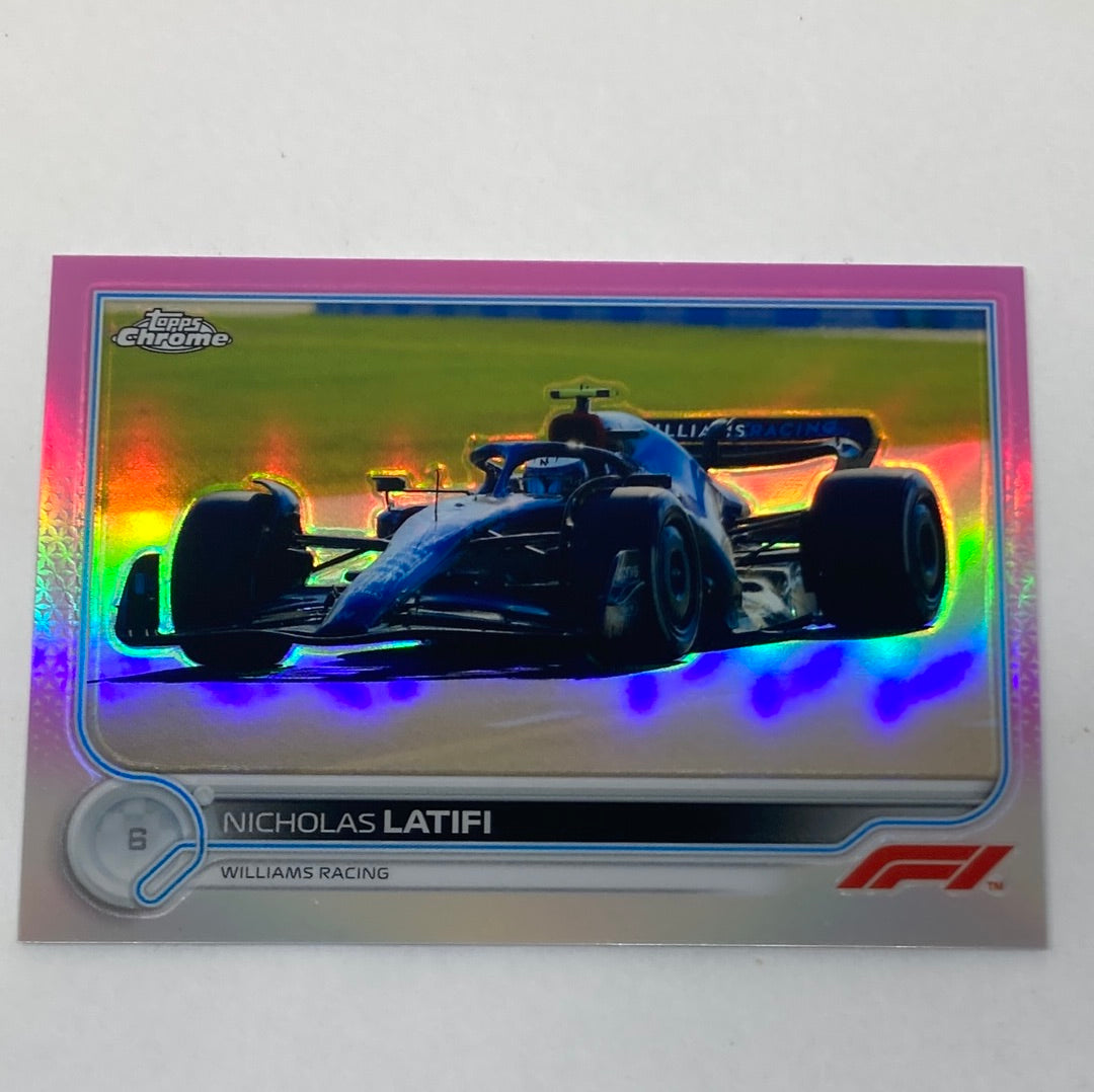 2022 Topps Chrome Nicholas Latifi #52 28/75 F1 Card