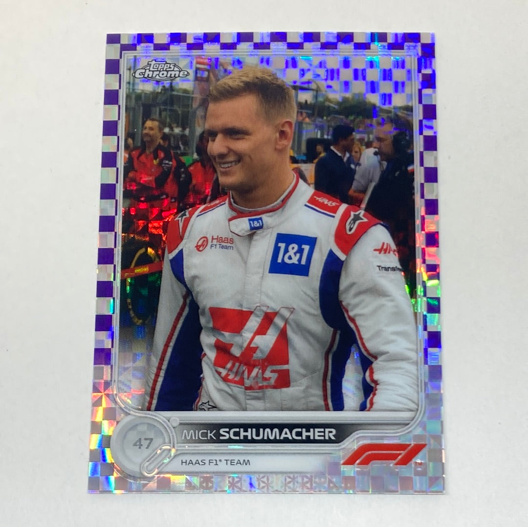 2022 Topps Chrome Mick Schumacher #70 100/199 F1 Card