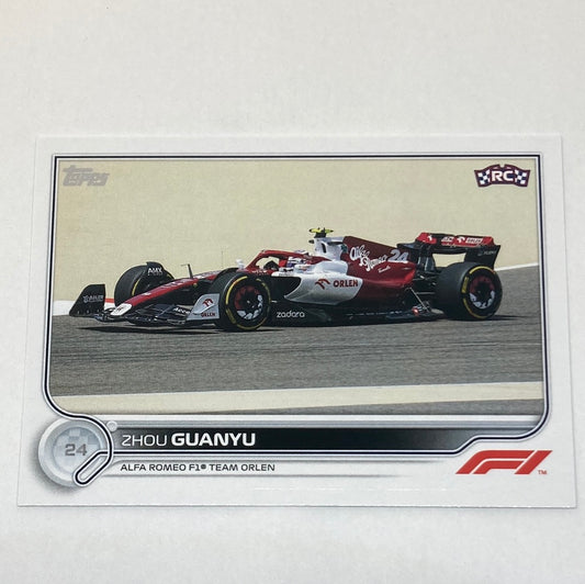 2022 Topps Zhou Guanyu #126 F1 Rookie Card