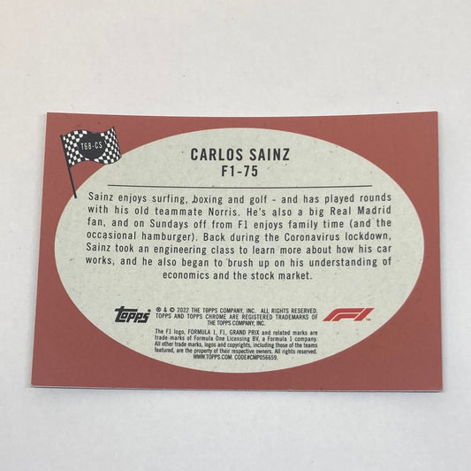 2022 Topps Chrome Scuderia Ferrari F1 - 75 #T68 - CS F1 Card - ChronicCards
