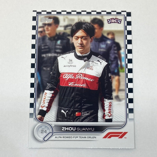 2022 Topps Zhou Guanyu #68 F1 Rookie Card