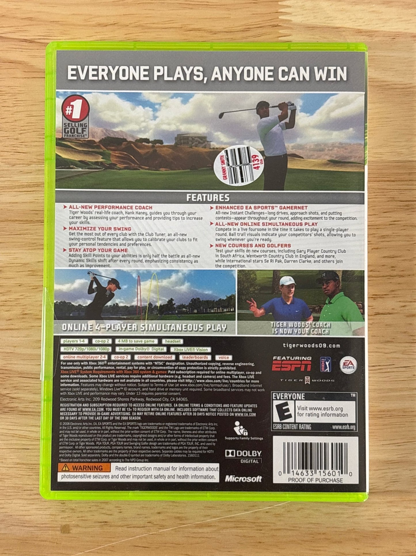 EA Sports Tiger Woods PGA Tour 2009 - ChronicCards