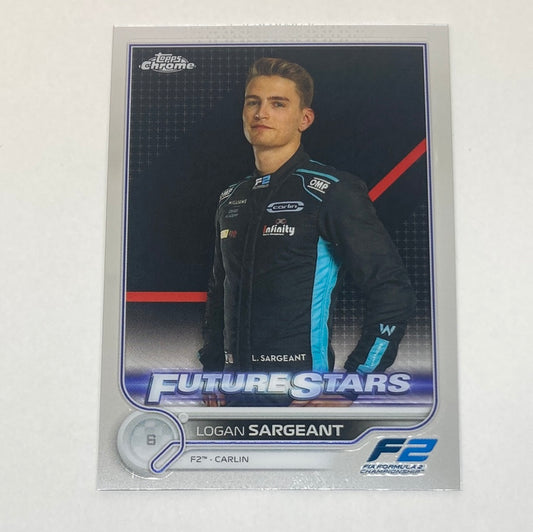 2022 Topps Chrome Logan Sargeant #82 F1 Rookie Card