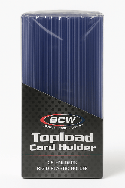 Hockey Card Sleeves 25 Red-Border Toploader Card Holders | Rigid Plastic, 3" X 4", For Standard Trading Cards Hockey Card Sleeves 25 Red-Border Toploader Card Holders | Rigid Plastic, 3" X 4", For Standard Trading Cards