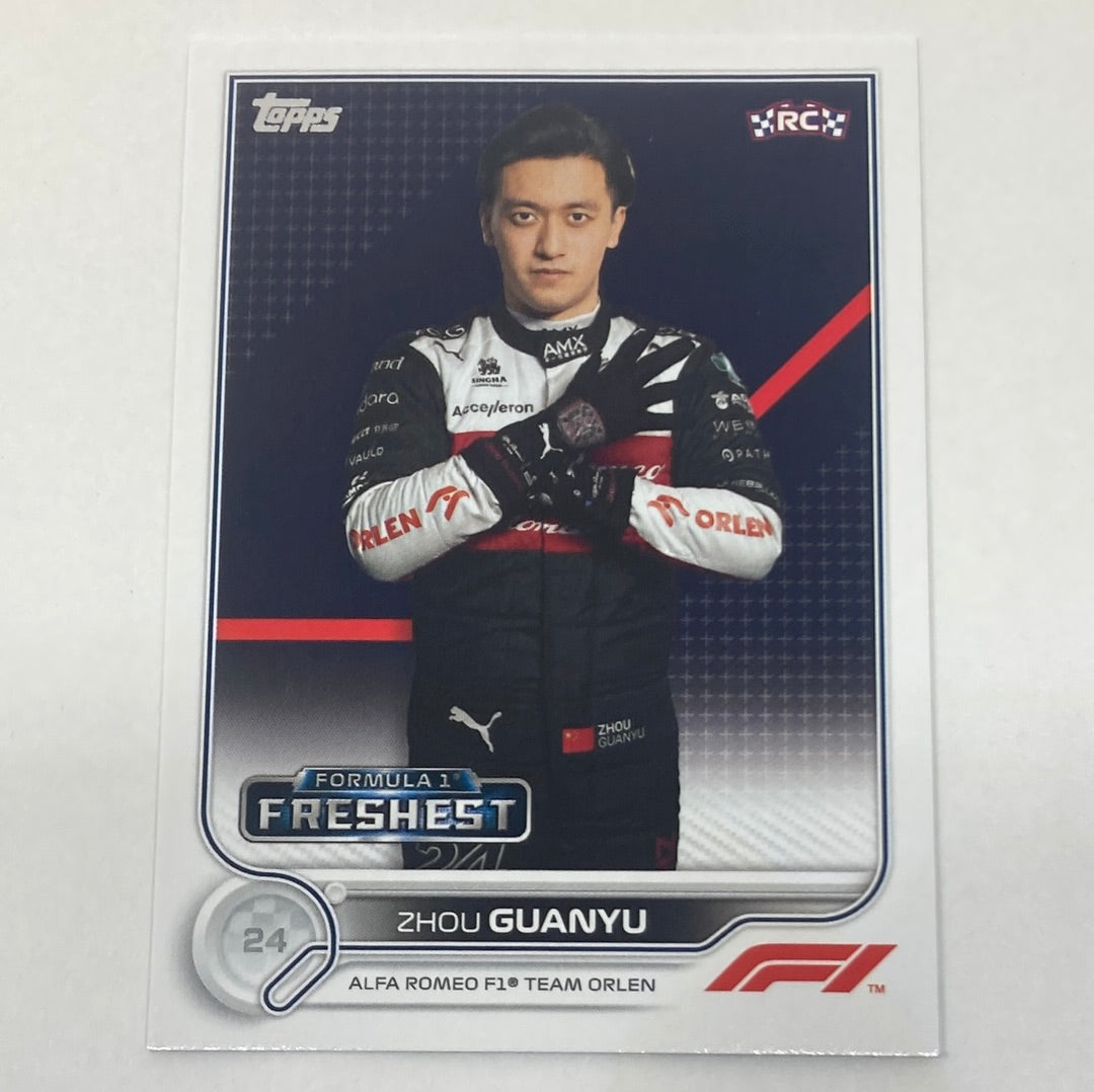 2022 Topps Zhou Guanyu #200 F1 Rookie Card