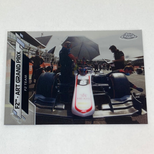 2020 Topps Chrome F2 Art Grand Prix #103 Base F1 Card