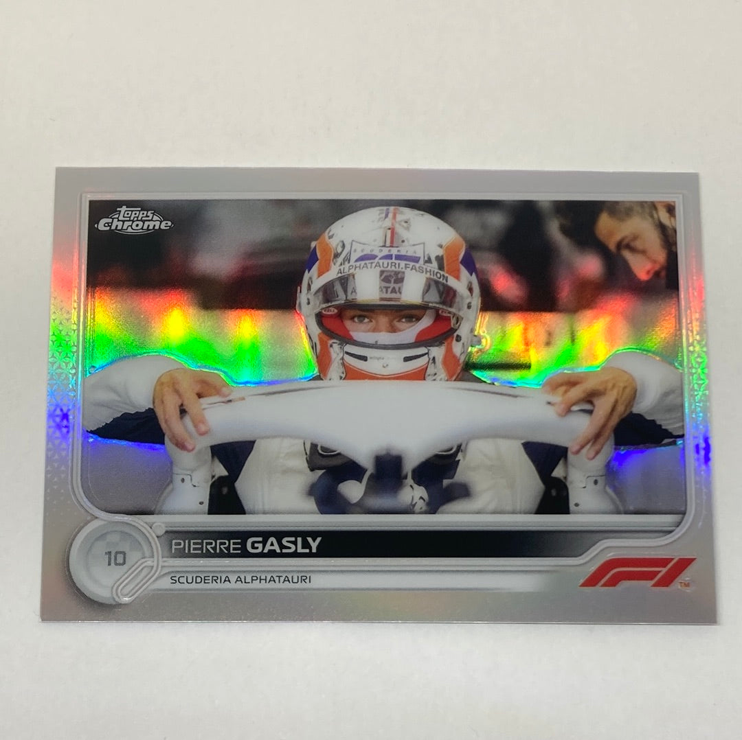 2022 Topps Chrome Pierre Gasly #47 F1 Refractor Cardo