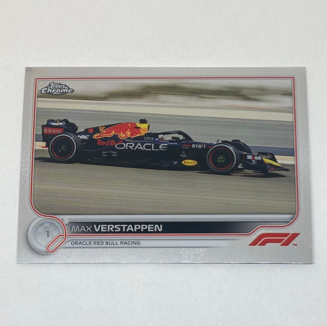 2022 Topps Chrome Max Verstappen #109 F1 Card