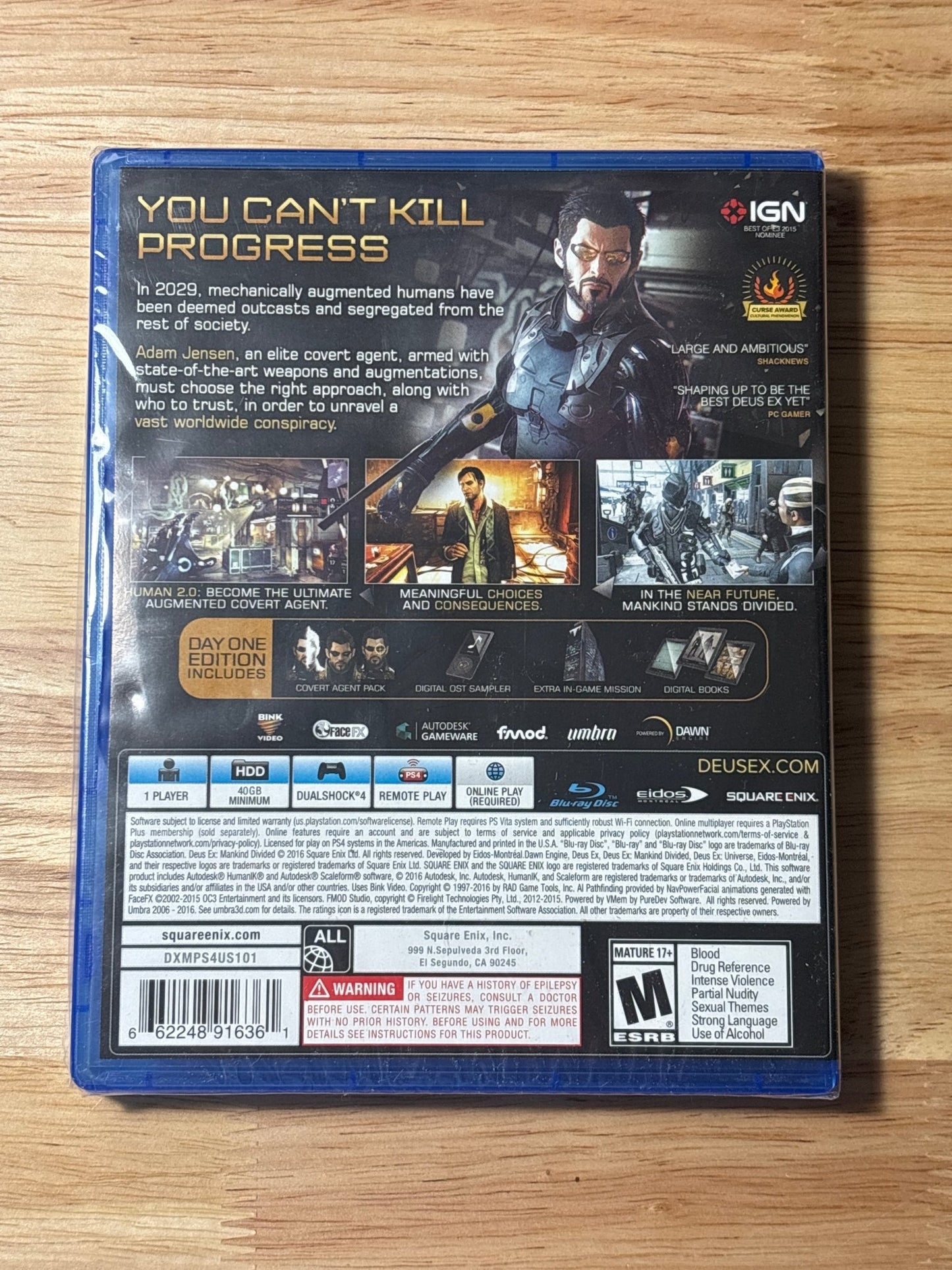 Deus Ex: Mankind Divided - Day One Edition - ChronicCards