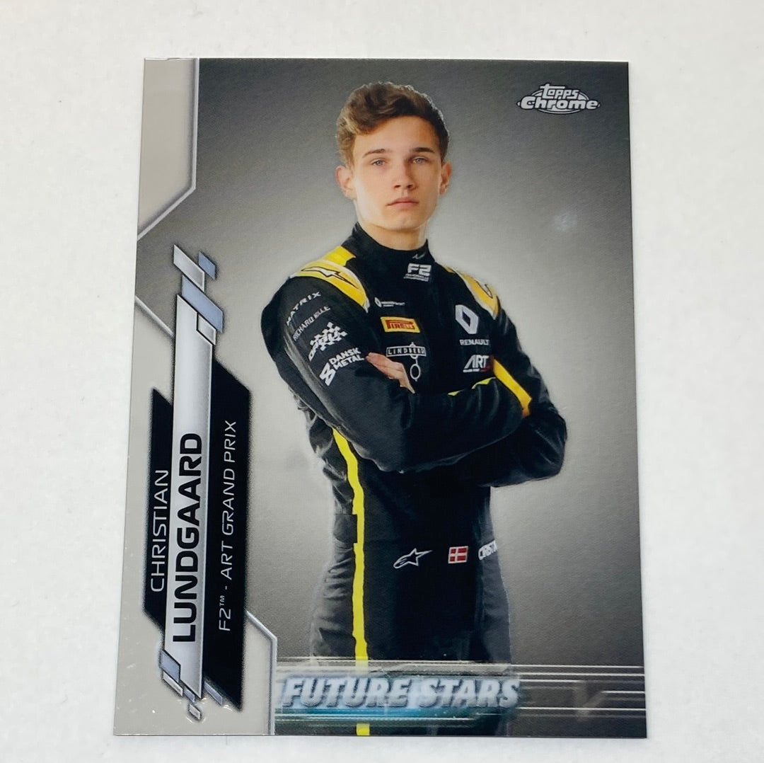 2020 Topps Chrome F2 Christian Lundgaard #46 Base F1 Card