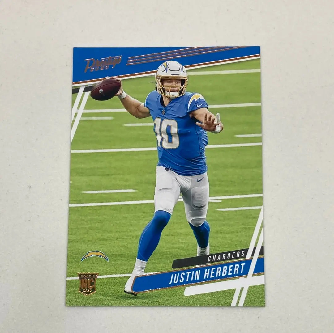 2020 Panini Chronicles Justin Herbert Rookie Card Panini