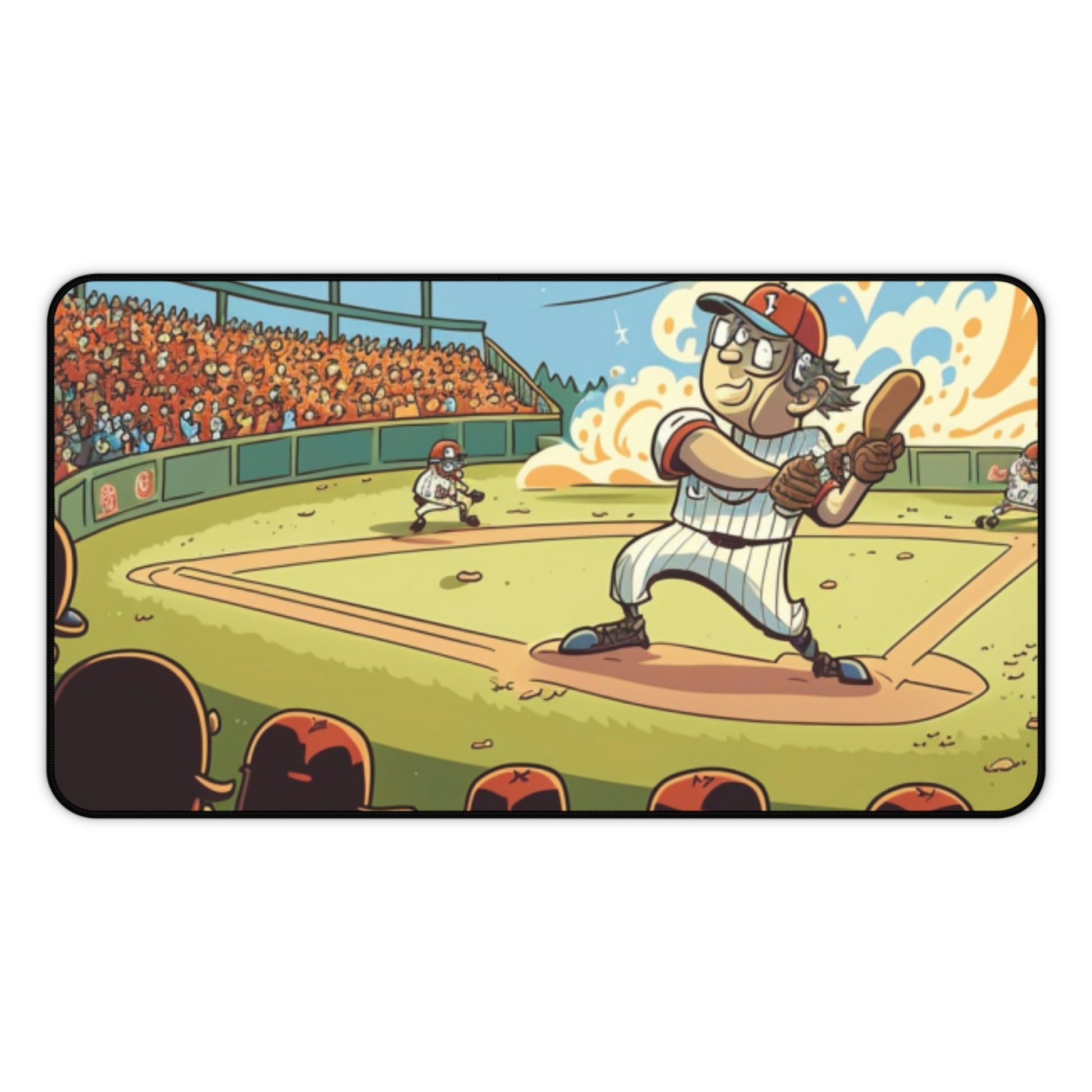 Baseball Game Cartoon Sports Card Mat Printify