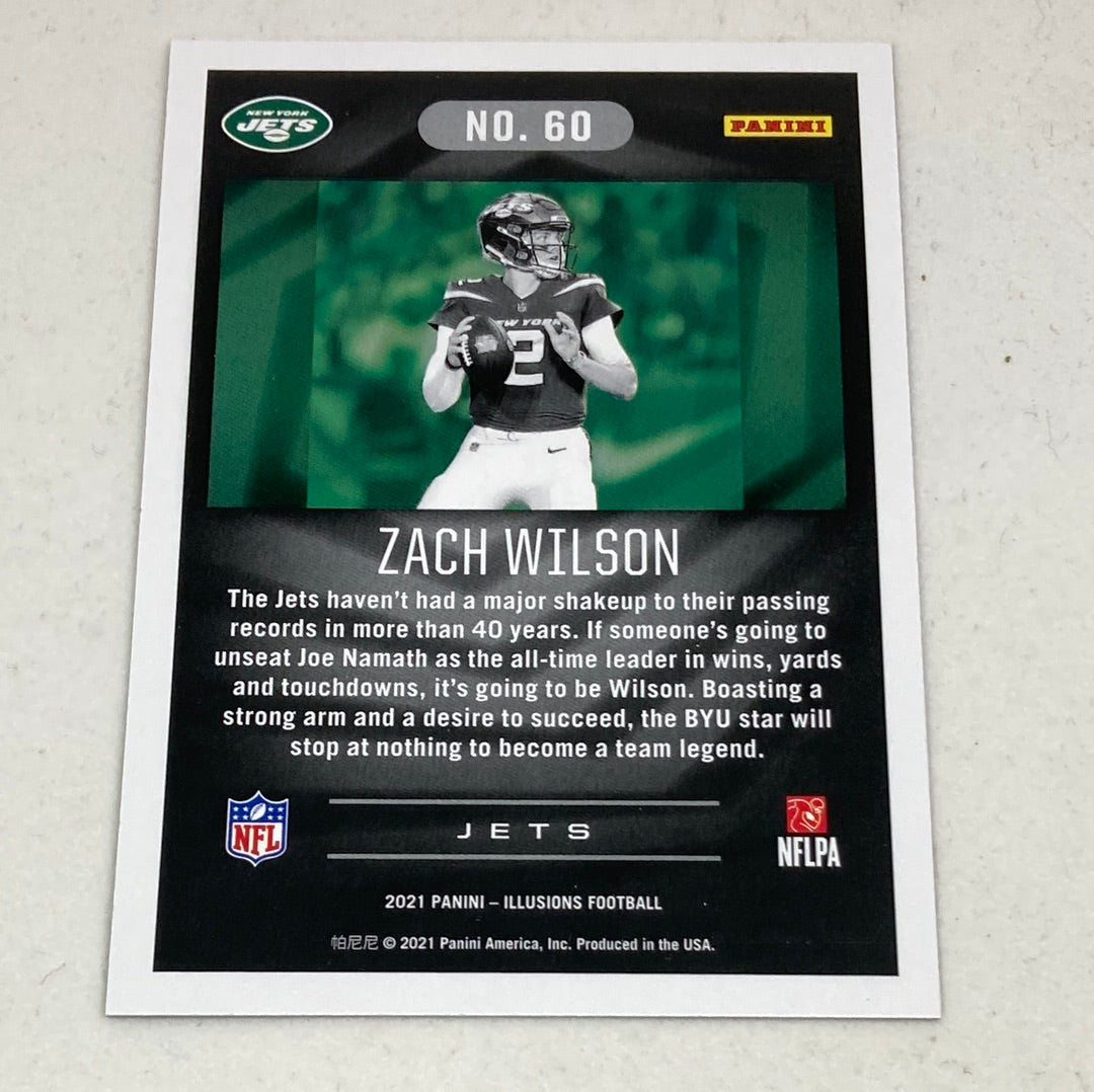 2021 Panini Illusions Zach Wilson Rookie Card Panini