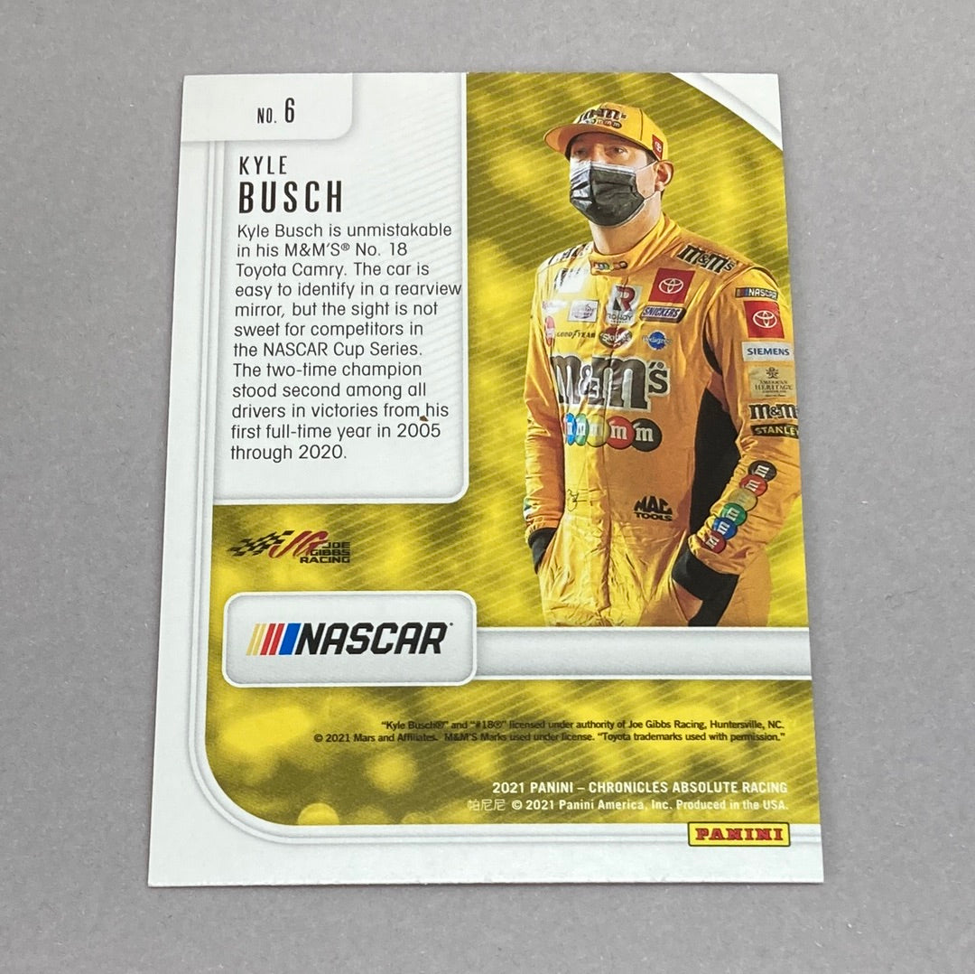 2021 Panini Chronicles Absolute Kyle Busch Nascar Card Panini