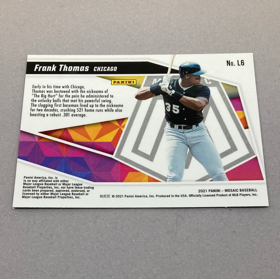 2021 Panini Mosaic Frank Thomas Launched Baseball Card Panini