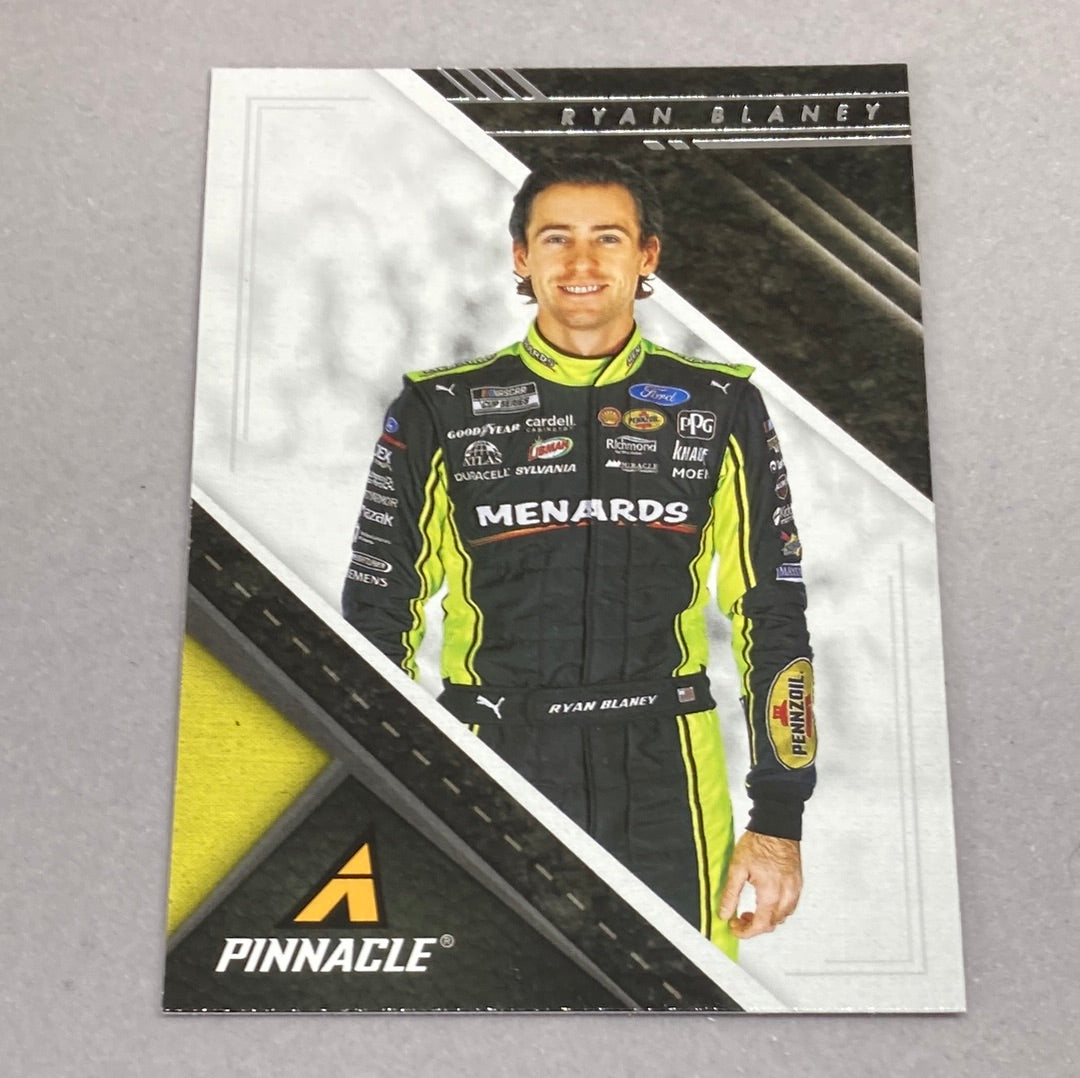 2021 Panini Chronicles Pinnacle Ryan Blaney Nascar Card Panini