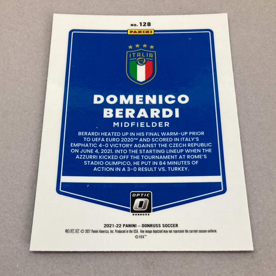 2021-22 Panini Donruss Optic Domenico Berardi Soccer Card Panini