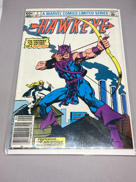 1983 Marvel Hawkeye Comic Book Set #1-4 Marvel Comics