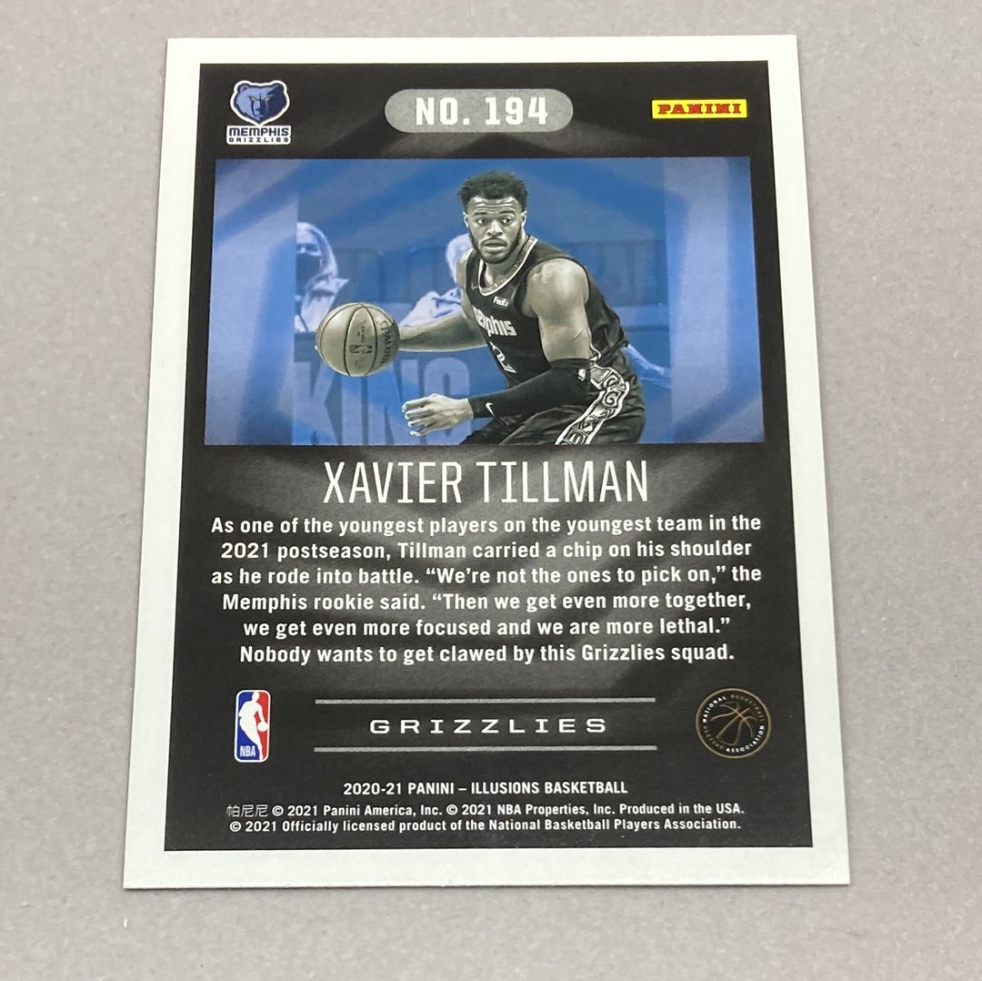 2020-21 Panini Illusions Xavier Tillman Rookie Card Panini