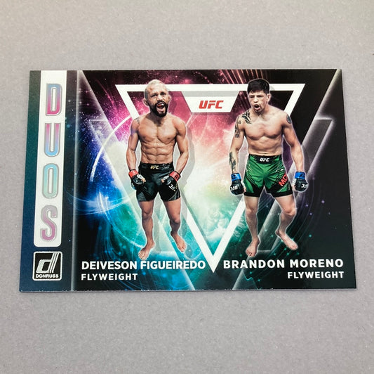 2022 Panini Donruss Deiveson Figueiredo & Brandon Moreno Duos UFC Card Panini