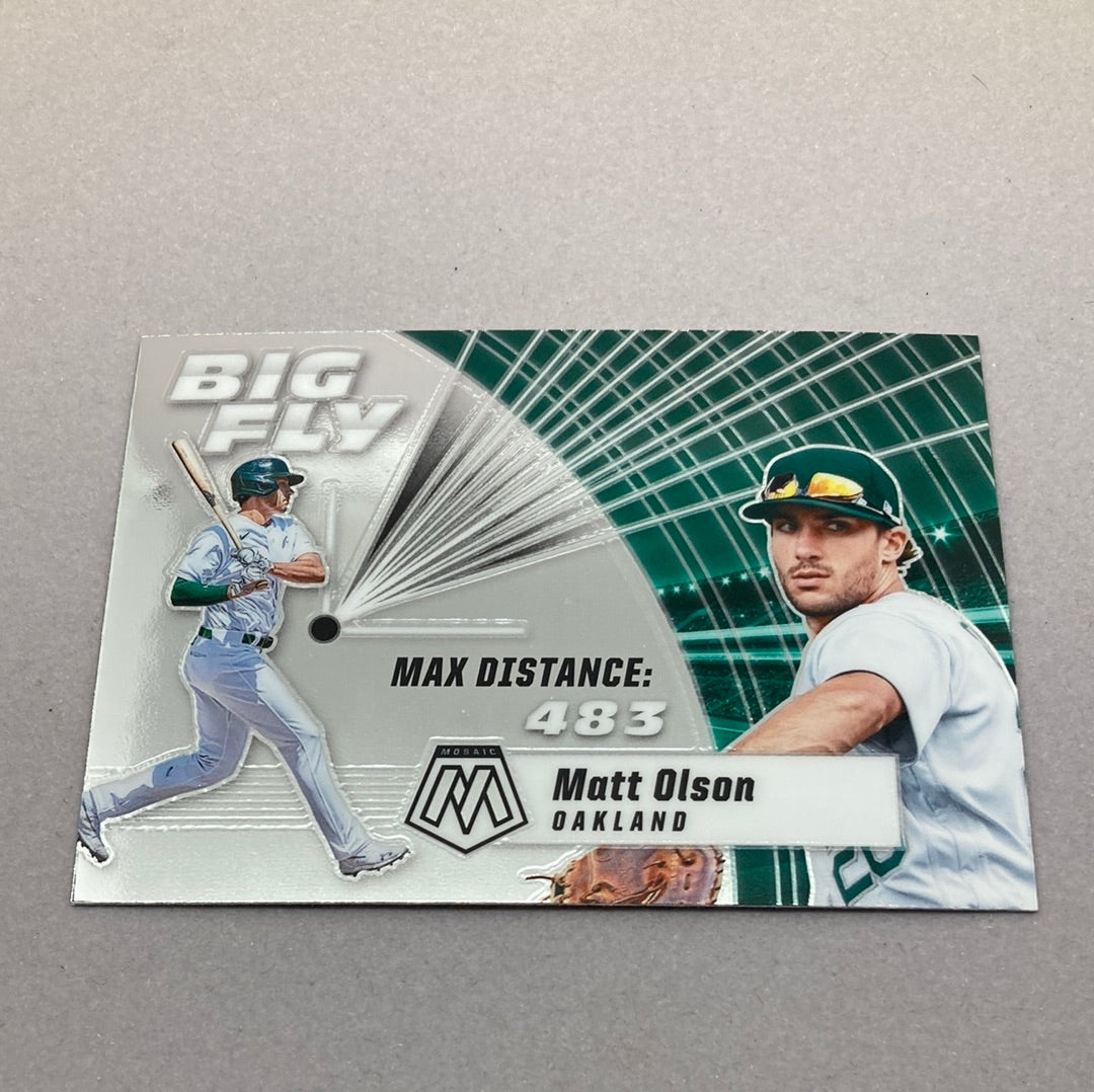 2021 Panini Mosaic Matt Olson Big Fly Baseball Card Panini