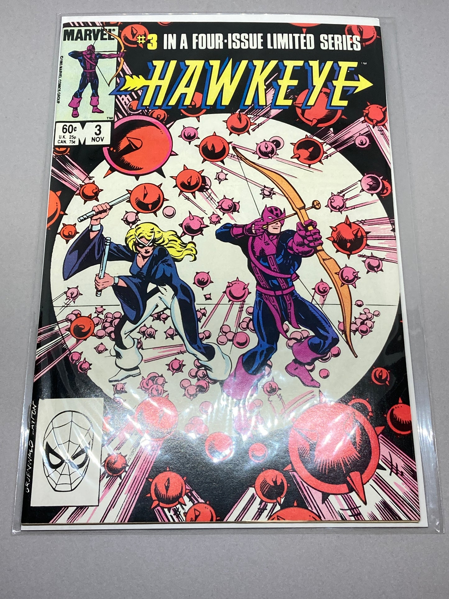 1983 Marvel Hawkeye Comic Book Set #1-4 Marvel Comics