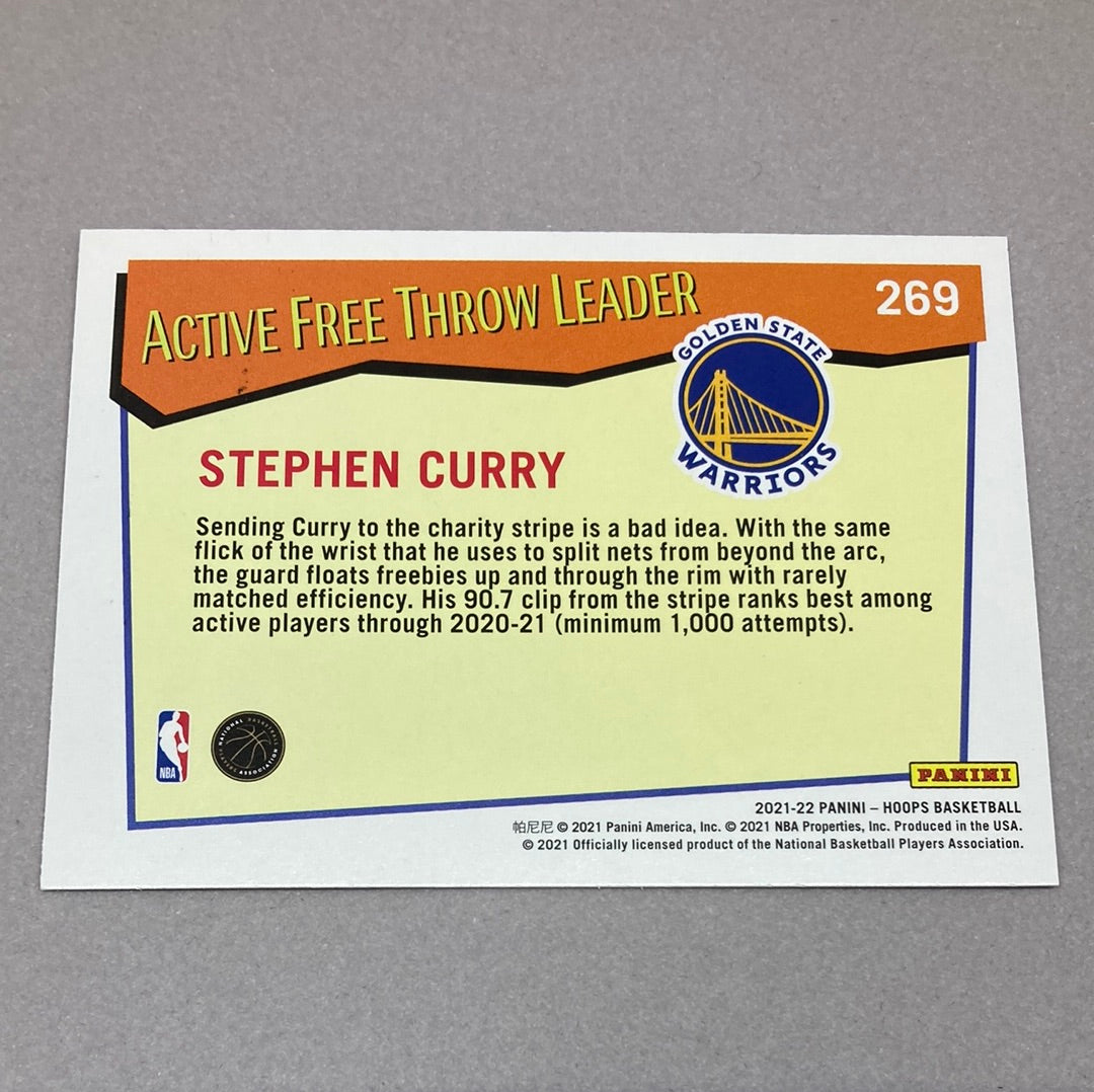 2021-22 Panini Hoops Stephen Curry Basketball Card Panini