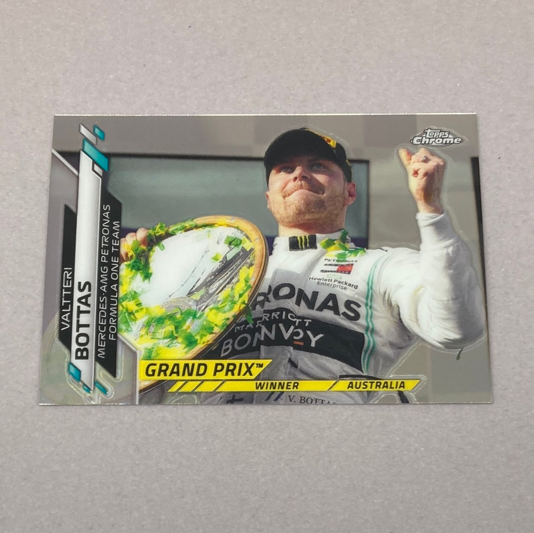 2020 Topps Chrome Valtteri Bottas Base #133 F1 Card Topps