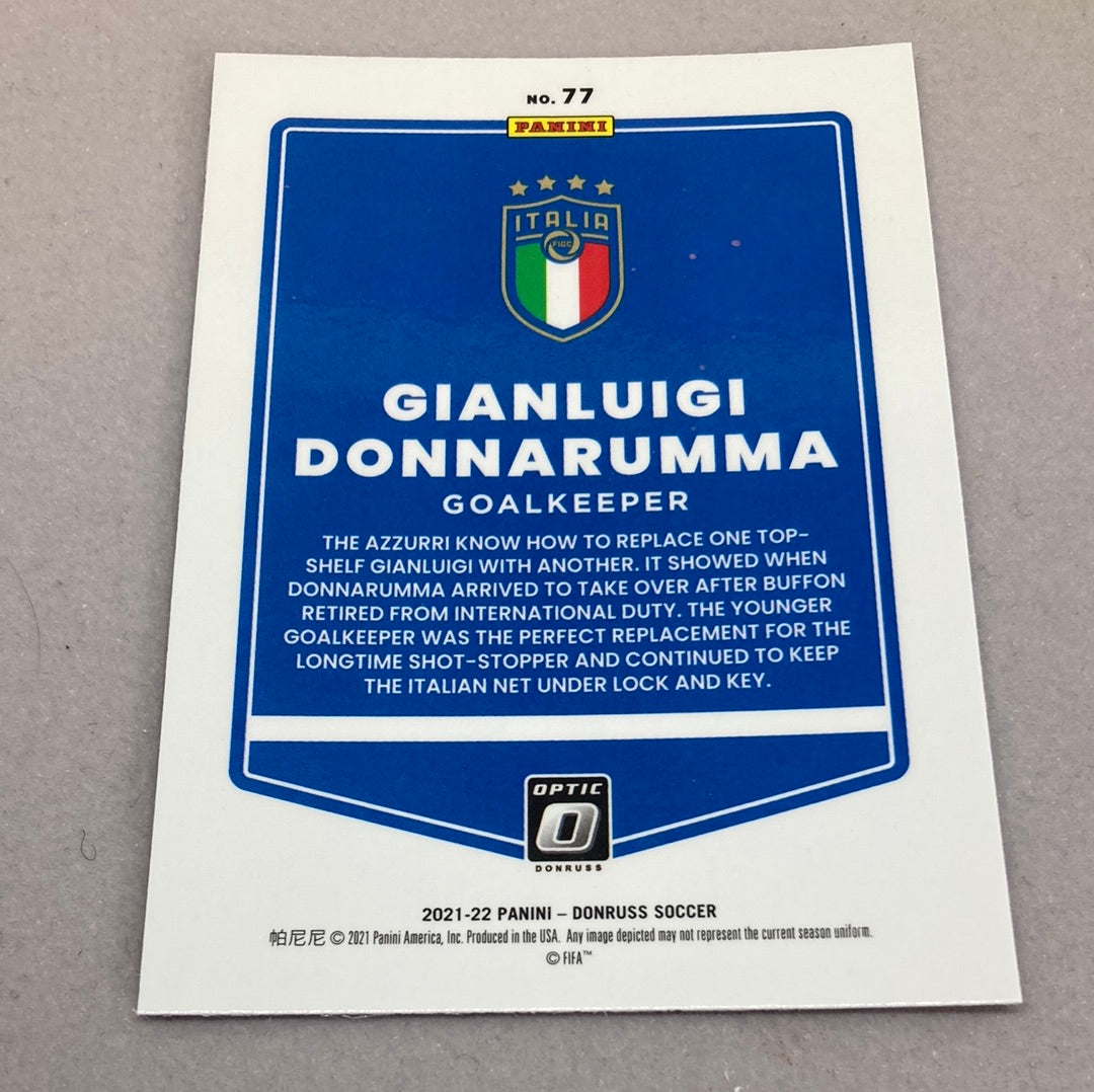 2021-22 Panini Donruss Gianluigi Donnarumma Soccer Card Panini