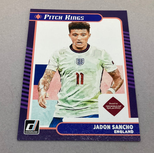 2021-22 Panini Donruss Jadon Sancho Pitch Kings Soccer Card Panini