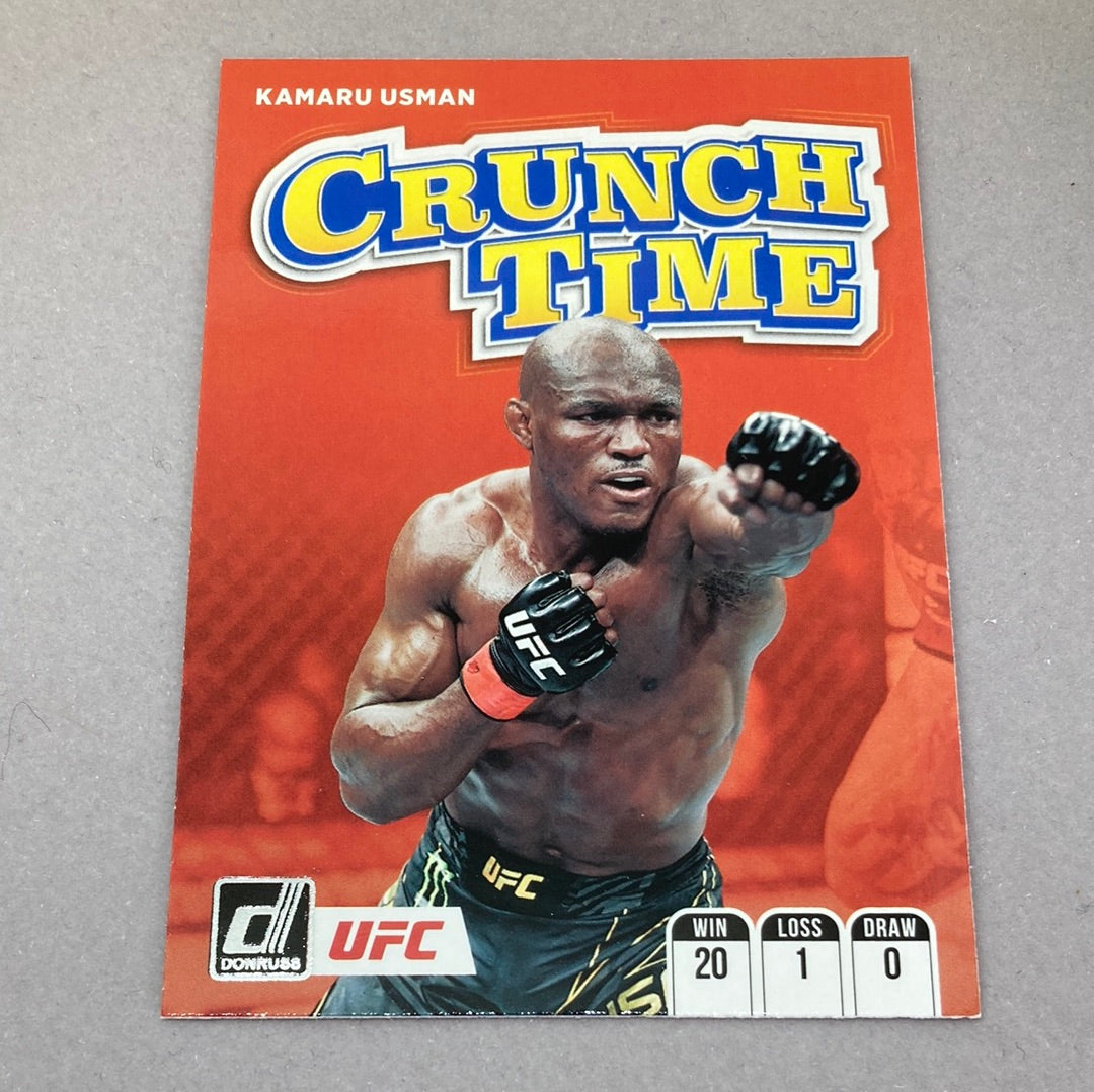 2022 Panini Donruss Kamaru Usman Crunch Time UFC Card Panini