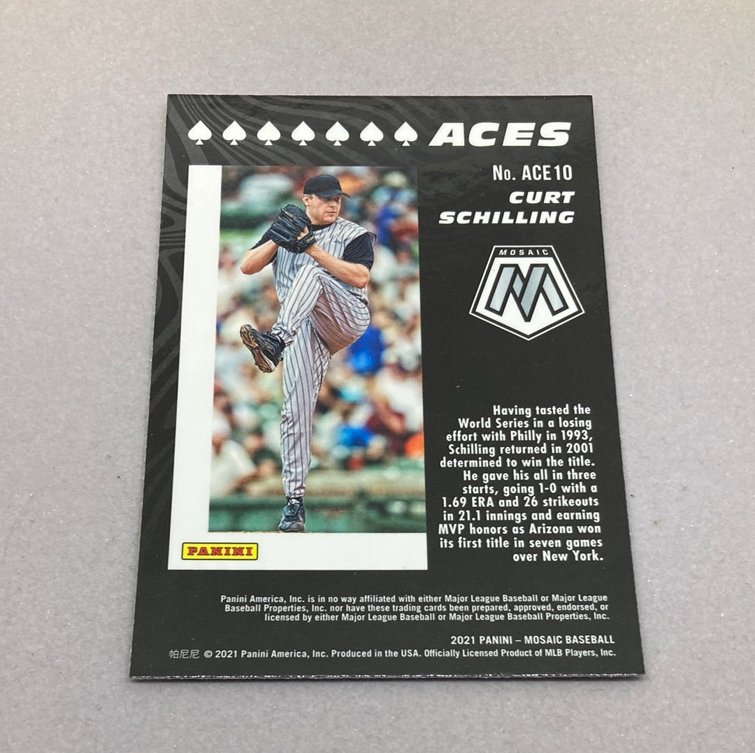 2021 Panini Mosaic Curt Schilling Aces Baseball Card Panini