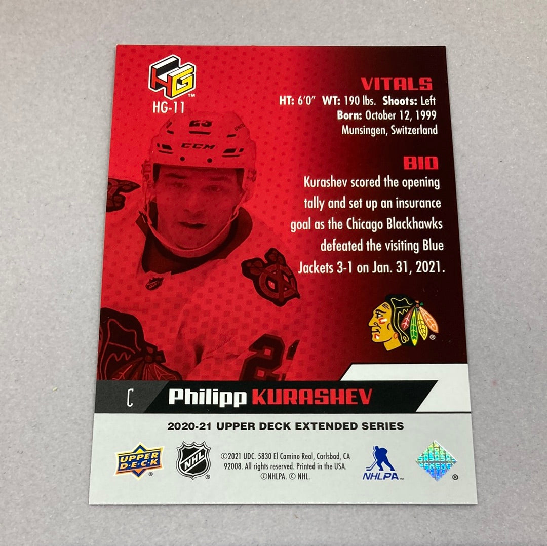 2020-21 Upper Deck Philipp Kurashev HoloGrFX Card Upper Deck