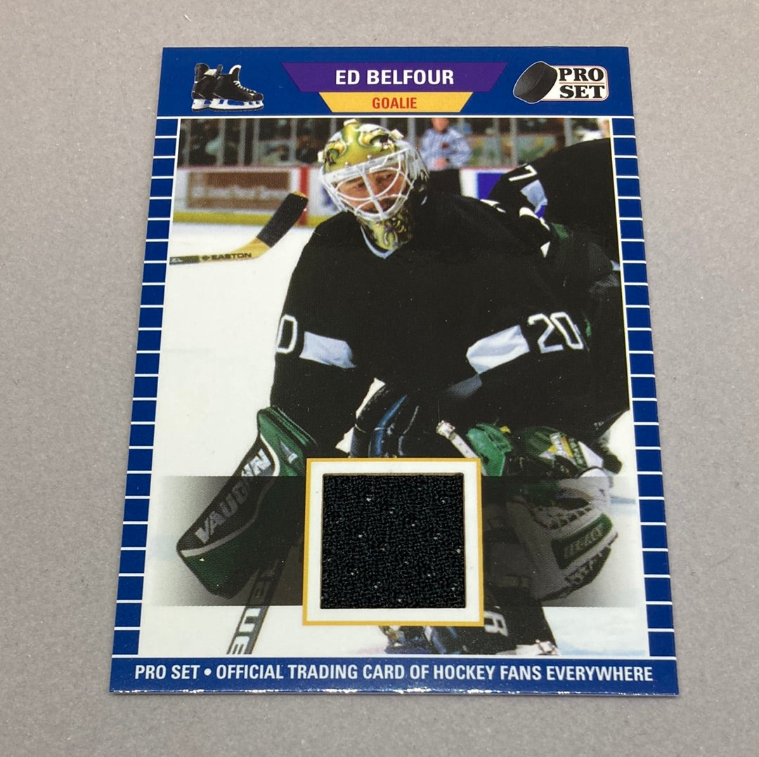 2021 Pro Set Ed Belfour Memorabilia Card Leaf