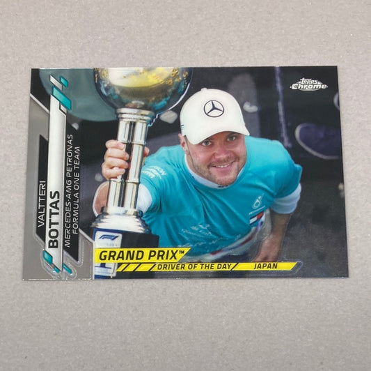 2020 Topps Chrome Valtteri Bottas Base #170 F1 Card Topps